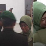 istri mantan dandim nangis saat serah terima jabatan