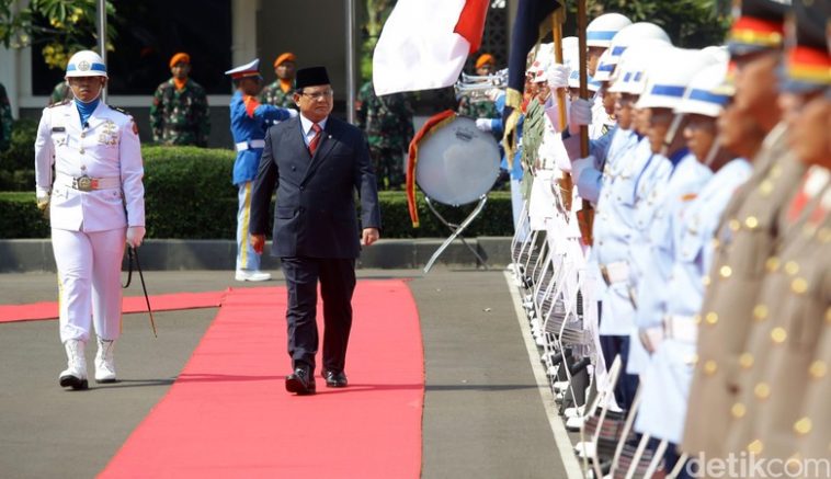 Menhan Prabowo Subianto (Grandyos Zafna/detikcom)