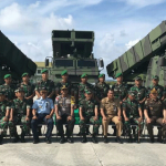 Panglima Komando Daerah Militer (Pangdam) 1/ Bukit Barisan, Mayjen TNI MS Fadhilah meresmikan penempatan alat utama sistem pertahanan (Alutsista) berupa 14 unit Astros II MK 6 yang diperkuatkan di Baterai Armed Batalyon Komposit 1/Gardapati, Teluk Buton, Natuna, Senin (18/11).