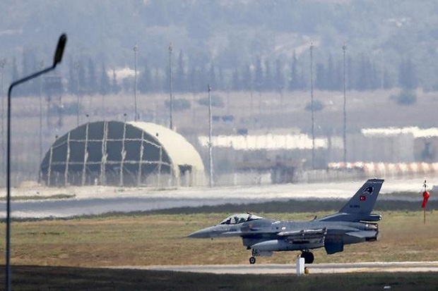 Pangkalan Udara Incirlik, Turki, tempat Amerika Serikat menempatkan sekitar 50 bom nuklir. Foto/REUTERS/Murad Sezer