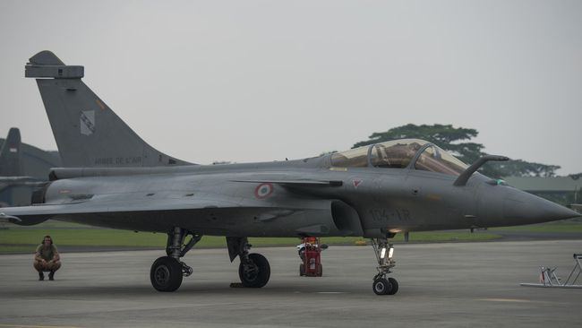 Pesawat Dassault Rafale Prancis. (ANTARA FOTO/Widodo S. Jusuf)