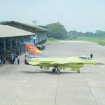 Dinas Penerangan Angkatan UdaraPesawat tempur F-16 A/B Block 15 hasil pembaruan diterbangkan dari Apron Skadron Udara 3 Lanud Iswahjudi, Madiun, Selasa (18/2/2020).