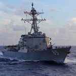 Kapal perang USS McCampbell milik Angkatan Laut Amerika Serikat. Foto/DefPost