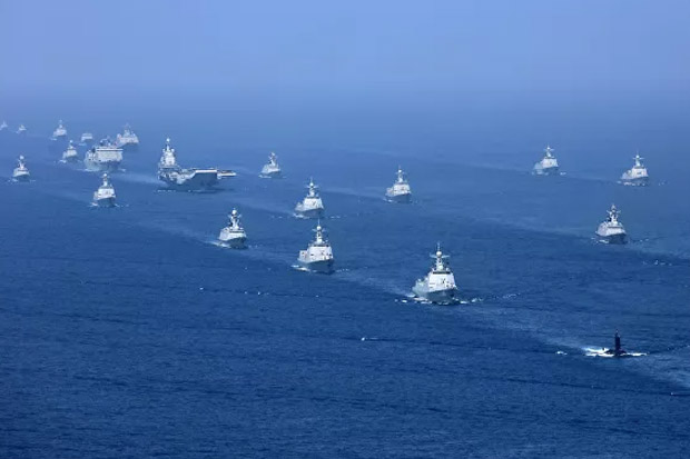 China menggelar latihan militer di Laut China Selatan (LCS). Foto/Niki's Opinio Forum.wordpress.com