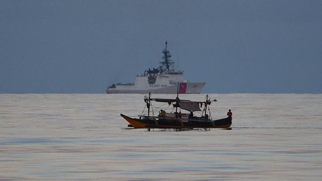 Ilustrasi Laut China Selatan. (TED ALJIBE / AFP)