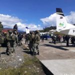 Pasukan gabungan TNI dan polisi tiba di Ilaga, Kabupaten Puncak, Sabtu pagi (1/5/2021). ANTARA/HO-Humas Satgas Nemangkawi