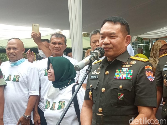 Foto: KSAD Jenderal Dudung Abdurachman (Dony Indra Ramadhan/detikcom)