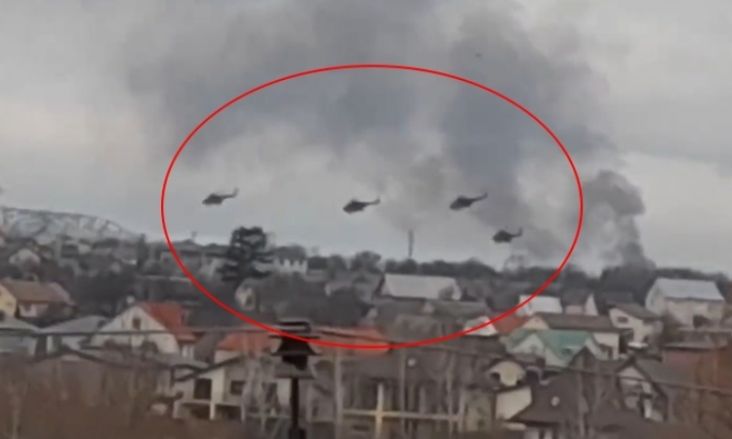 Helikopter Rusia membombardir bandara dekat Kiev, Ukraina. Foto/newsnpr.org