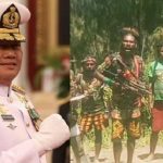 Panglima TNI Laksamana Yudo Margono (kiri), KKB Papua (kanan). Simak Penjelasan Laksamana Yudo Margono Soal Aksi Teror Separatis.