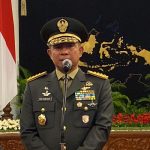 Kepala Staf TNI Angkatan Darat (KSAD) Jenderal Agus Subiyanto memberikan keterangan pers seusai dilantik sebagai KSAD di Istana Negara, Jakarta, Rabu (25/10/2023).(KOMPAS.com/Nissi Elizabeth)6