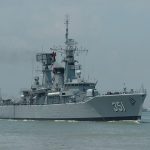 KRI Ahmad Yani (351) of Indonesian Navy's Ahmad Yani-class frigate, former Dutch Hr.Ms. Tjerk Hiddes.