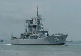 KRI Ahmad Yani (351) of Indonesian Navy's Ahmad Yani-class frigate, former Dutch Hr.Ms. Tjerk Hiddes.