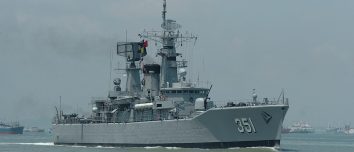 KRI Ahmad Yani (351) of Indonesian Navy's Ahmad Yani-class frigate, former Dutch Hr.Ms. Tjerk Hiddes.