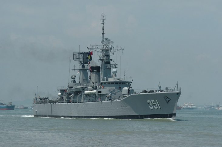 KRI Ahmad Yani (351) of Indonesian Navy's Ahmad Yani-class frigate, former Dutch Hr.Ms. Tjerk Hiddes.